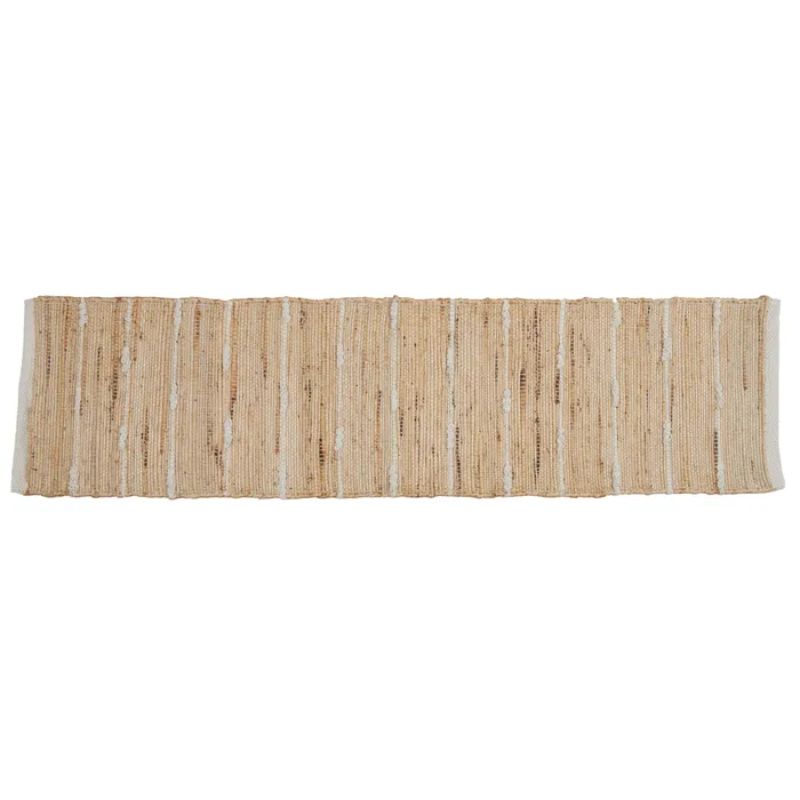 Natural Opollo Jute Cotton Runner - 35cm x 140cm