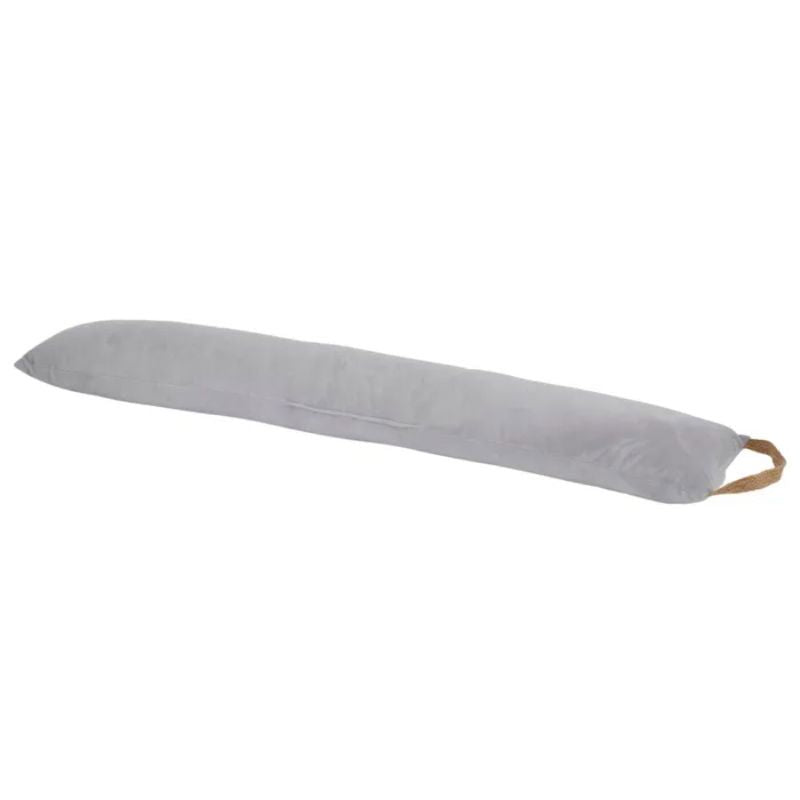 Grey Veola Velvet Draught Door Stop - 83cm x 15cm