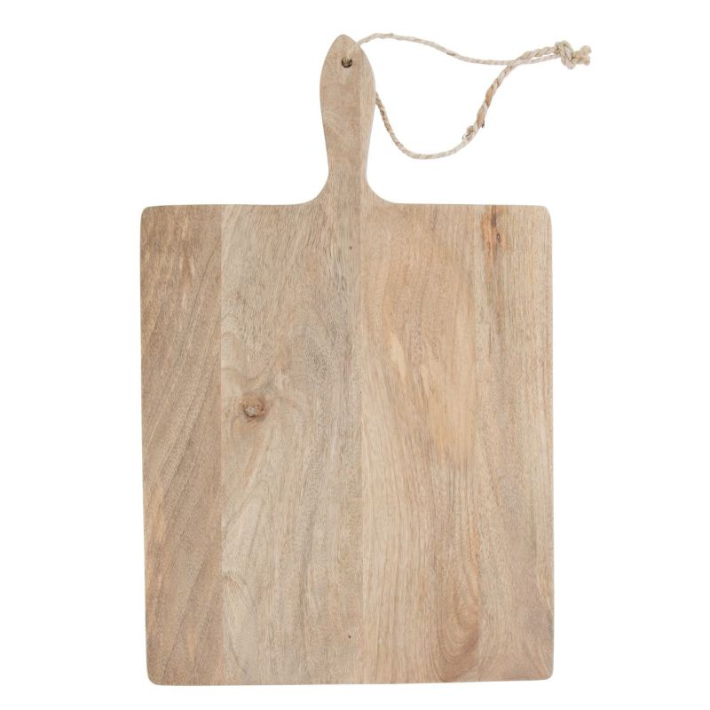Natural Rectangular Mango Wood Serving Board - 35cm x 56cm x 2cm