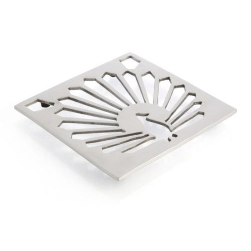 Aluminium Square Peacock Trivet - 19.5cm