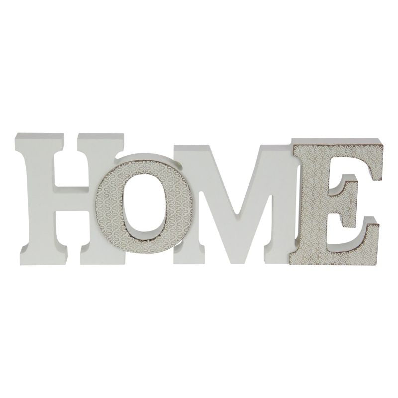 White MDF Home Decor Plaque - 30cm