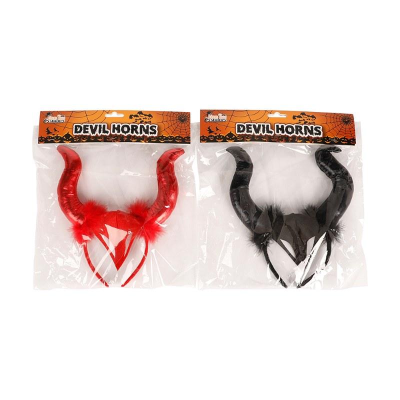 Plush Devll Horns Headband
