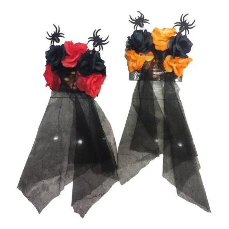 Halloween Headband with Veil - 23cm x 26cm