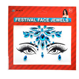 Load image into Gallery viewer, Blue Teardrop Diamante Festival Face Jewels