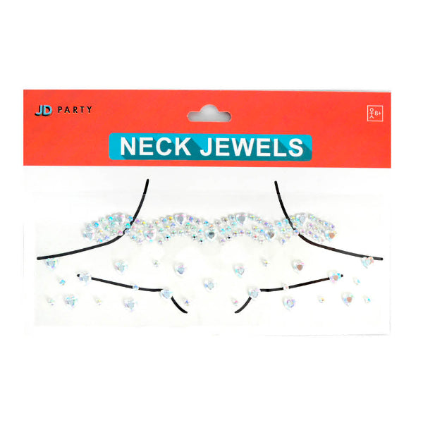 Neck Diamontes Hearts