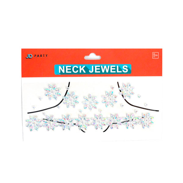 Neck Diamontes Flowers