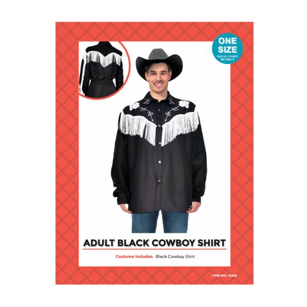 Black Adult Cowboy Top