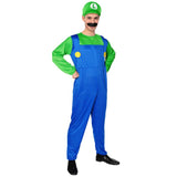 Load image into Gallery viewer, Adults Green Plumber Luigi Costume - L/XL