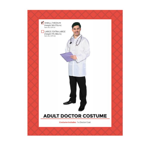 Adult Doctor Costume - Small / Medium