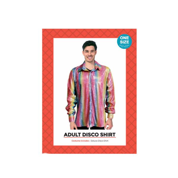 Rainbow Adult Disco Shirt Costume