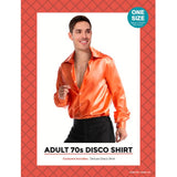 Load image into Gallery viewer, Adults 70s Disco Orange Shirt