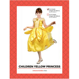 Load image into Gallery viewer, Girls Yellow Princess Costume - Size 6-9 Years