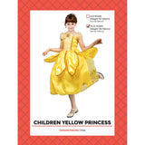Load image into Gallery viewer, Girls Yellow Princess Costume - Size 10-12 Years