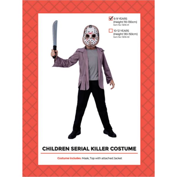 Children Killer Boy Costume (6-9years)
