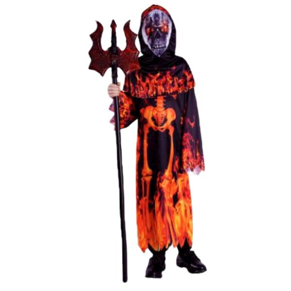 Children Fire Skeleton Costume (10-12years)