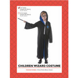 Load image into Gallery viewer, Boys Blue Wizard Costume - Size 6-9 Years