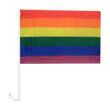 Load image into Gallery viewer, Rainbow Car Flag - 43cm x 30cm