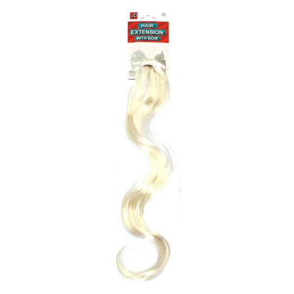 Blonde Curly Hair Extension With Bow