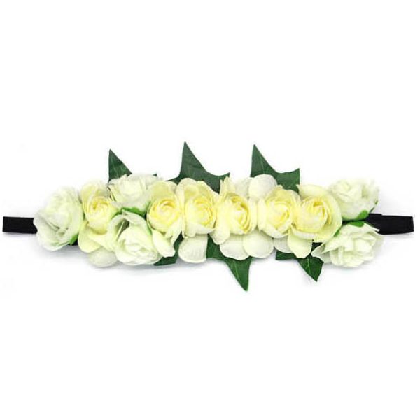 Cream Flower Hair Band
