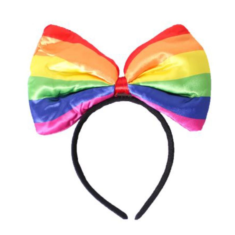 Rainbow Bow Headband