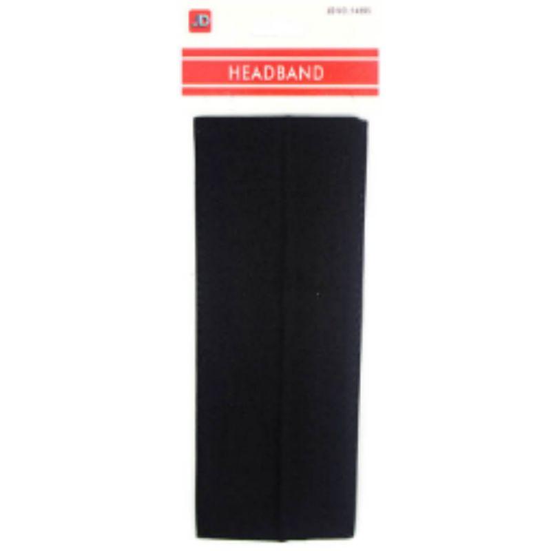 Black Plain Colour Headband
