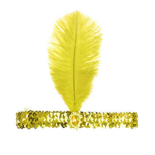 Gold Sequin Flapper Headband - S