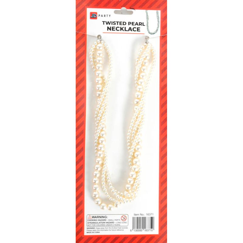 Twisted Pearl Bead Necklace