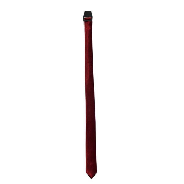 Dark Red Long Slim Tie