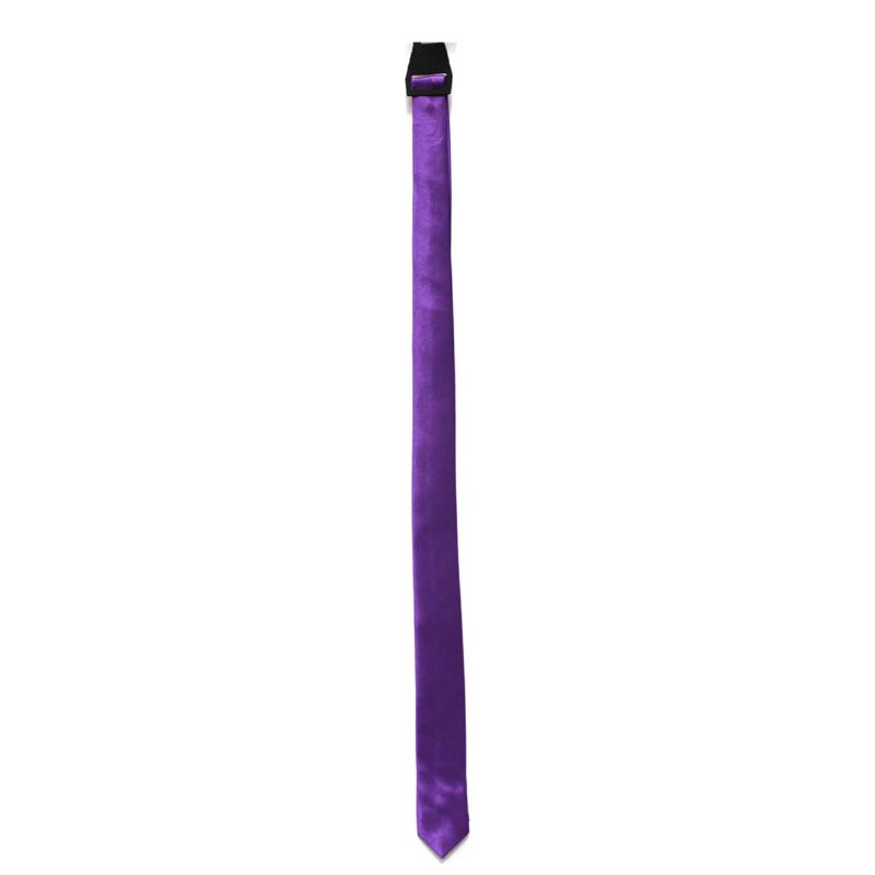 Purple Long Slim Tie