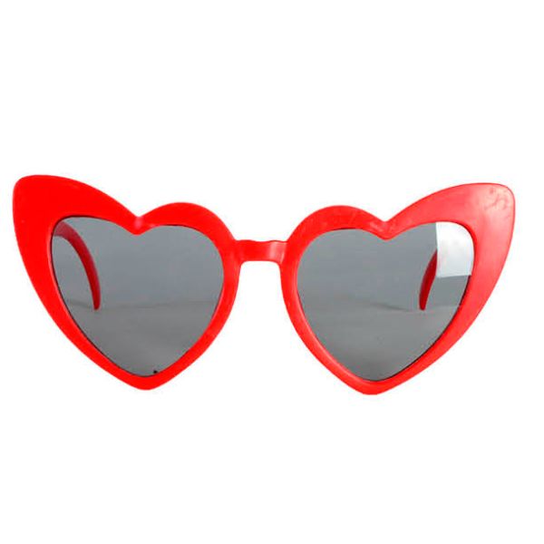 Red Heart Party Glasses