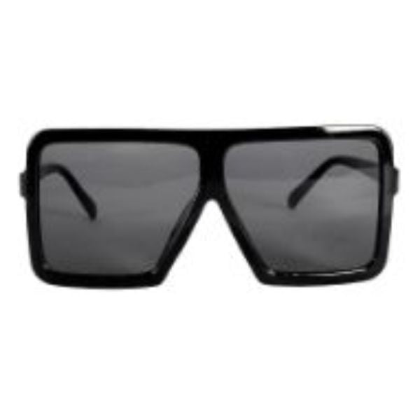 Black Square Frame With Black Lens Party Glasses