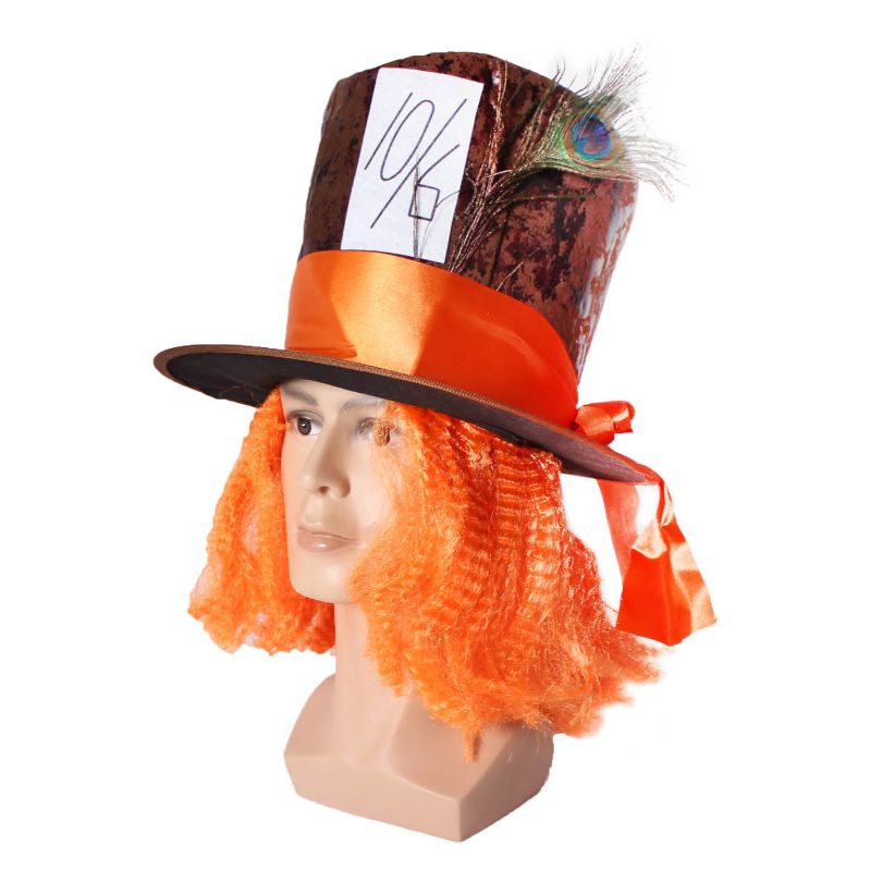 Crazy Hatter Hat With Wig