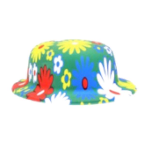Flower Plastic Pattern Bowler Hat