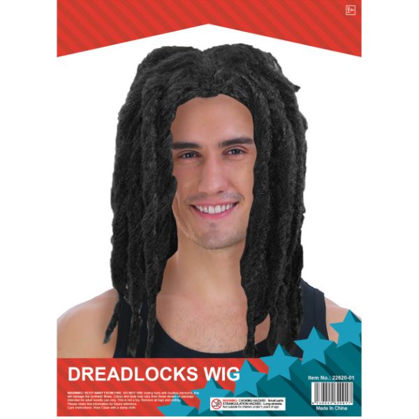 Mens Rastas Black Dreadlocks Wig