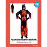 Load image into Gallery viewer, Adult Fire Skeleton Costume