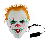 Load image into Gallery viewer, Light Up Killer Clown with hair wig was 90439
