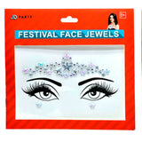 Load image into Gallery viewer, Silver Stars Diamante Festival Face Jewels