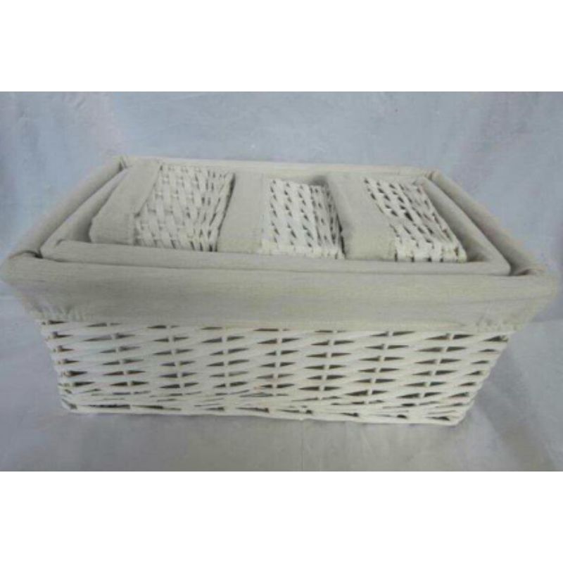 Rectangle Basket with Lining - 46cm x 32cm x 18cm