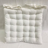Load image into Gallery viewer, White Calico Chair Cushion - 40cm x 40cm
