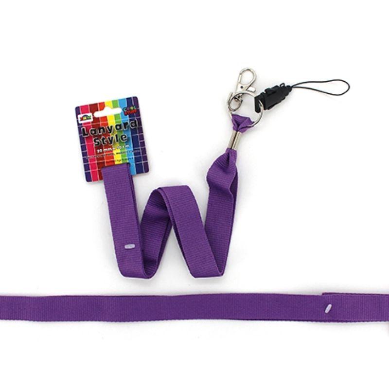 Plain Purple Colour Lanyard