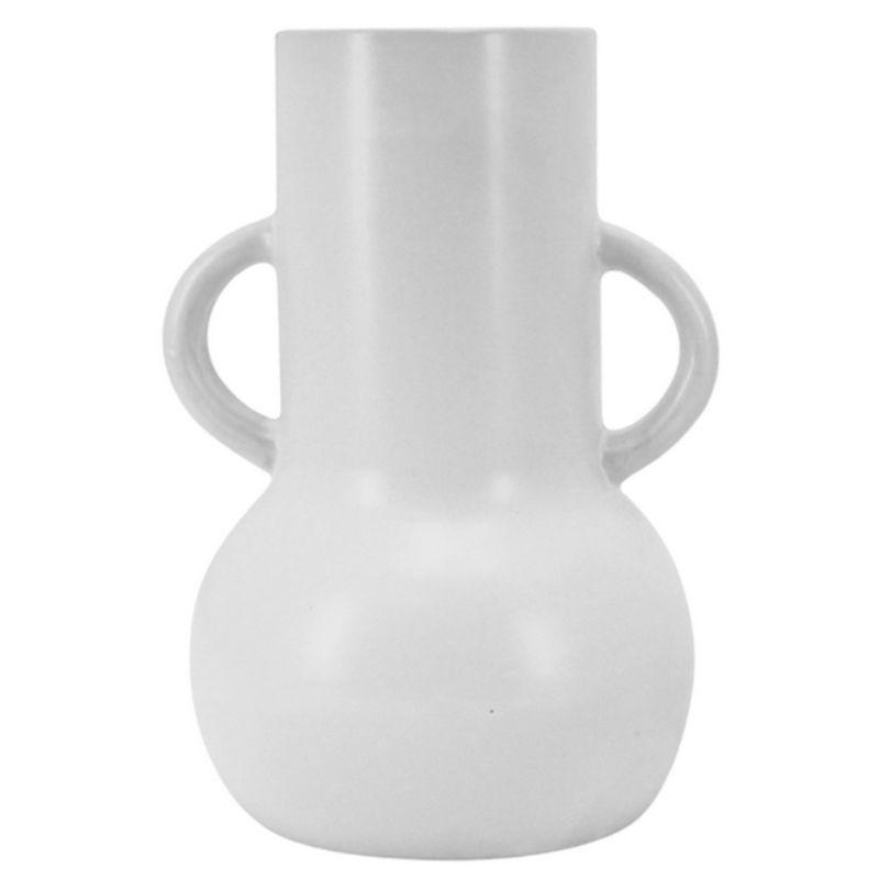 Matte White Kef Vase - 14cm x 13cm x 20cm