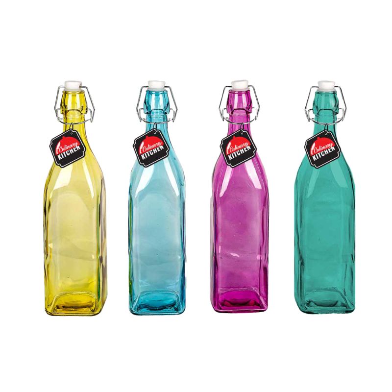 Colored Glass Bottle - 1L