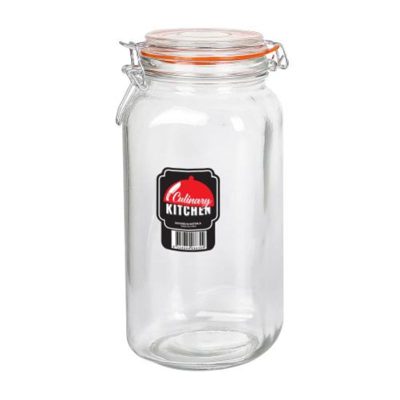 Glass Jar with Clip Lid - 2.1L