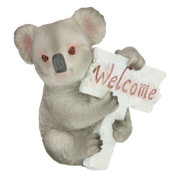 Koala With Welcome Sign - 15cm