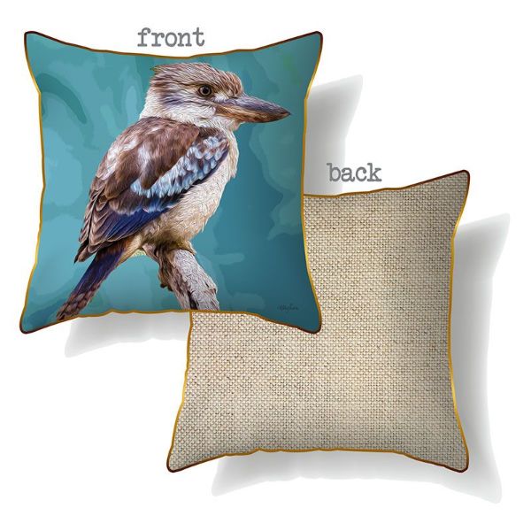 Colourful Bird Kookaburra Cushion - 60cm x 60cm