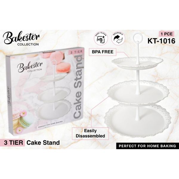 1 Pack 3 Tier Cake Plate Stand
