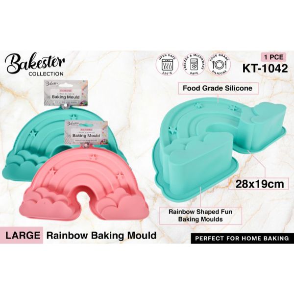 1 Pack Large Silicone Rainbow Baking Mould