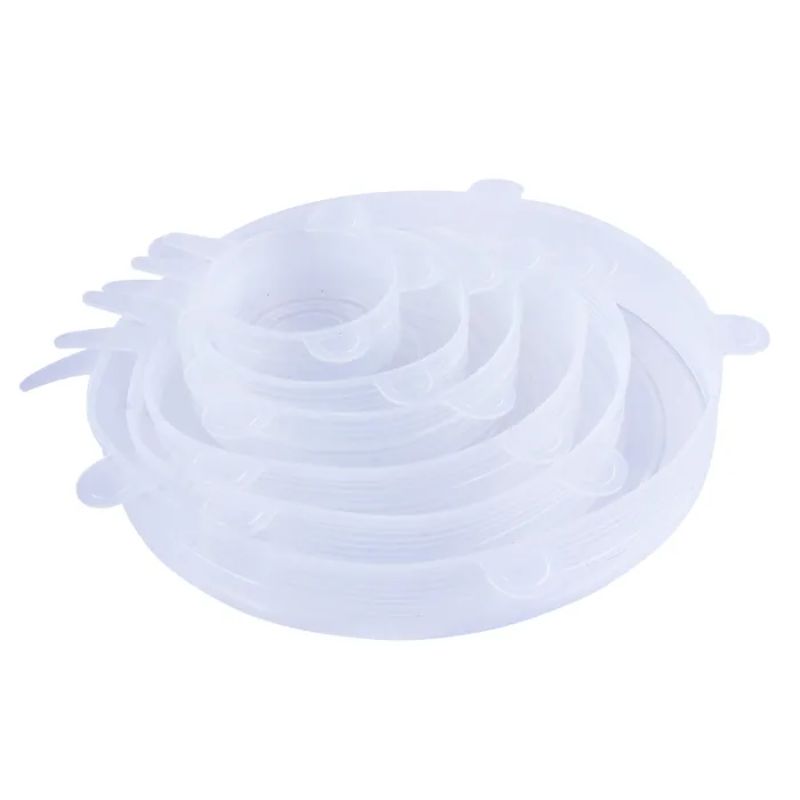 6 Pack Cook Easy Silicon Lid Set