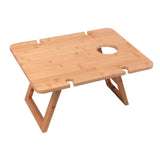 Load image into Gallery viewer, Bamboo Foldable Travel Picnic Table - 48cmx 38cm x 25cm