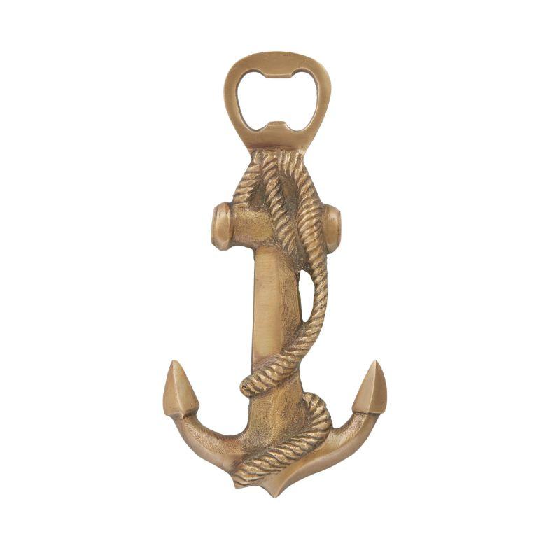 Anchor Brass Bottle Opener 6.5x16.5cm